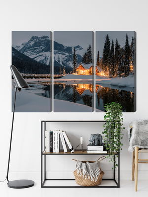 Ljuddämpande tavla - Emerald lake in Canada