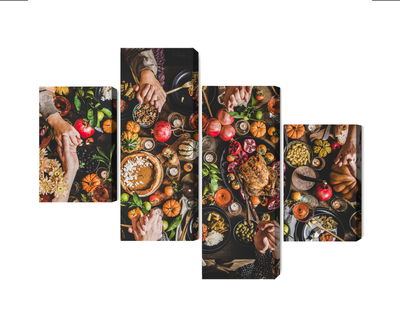 Ljuddämpande tavla - The table was set abundantly