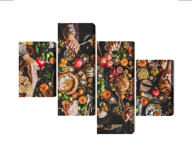 Ljuddämpande tavla - The table was set abundantly