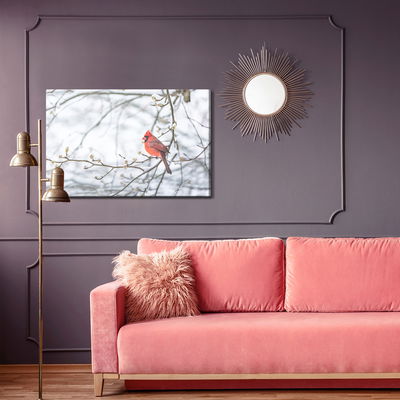 Ljuddämpande tavla - Red bird