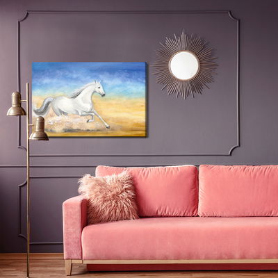Ljuddämpande tavla - A horse galloping