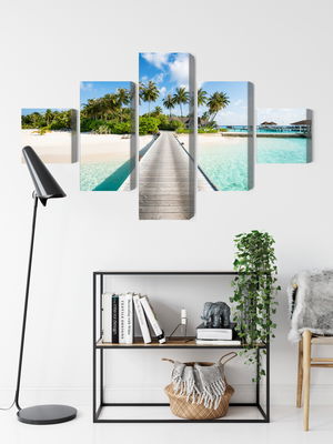 Ljuddämpande tavla - View of the tropical island