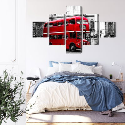 Ljuddämpande tavla - A double decker bus in London