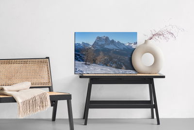 Ljuddämpande tavla - Winter 3d mountain landscape