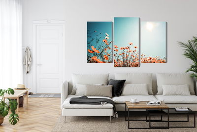 Ljuddämpande tavla - Field flowers in the sun