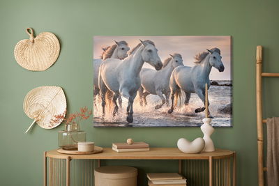 Ljuddämpande tavla - White horses in the sea