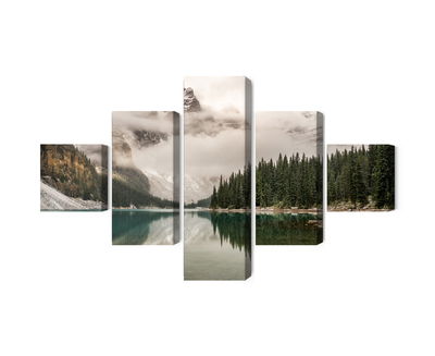 Ljuddämpande tavla - Moraine Lake in banff