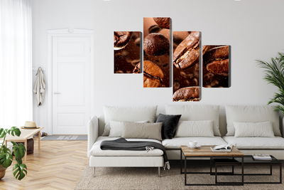 Ljuddämpande tavla - Brown coffee beans