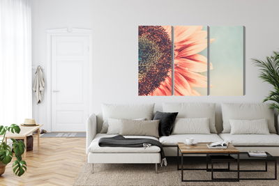 Ljuddämpande tavla - Blooming sunflower