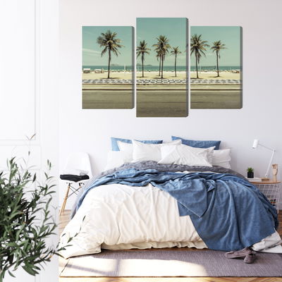 Ljuddämpande tavla - Palm trees on the ipanema