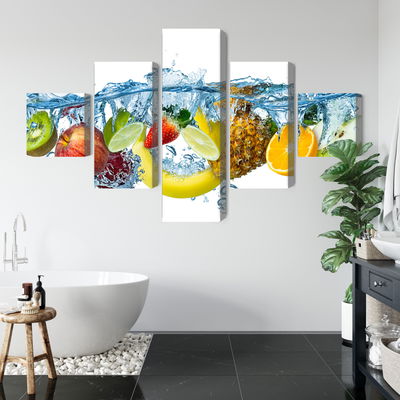 Ljuddämpande tavla - Fresh fruit in the water