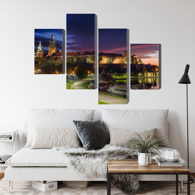 Ljuddämpande tavla - Wawel royal castle at sunrise