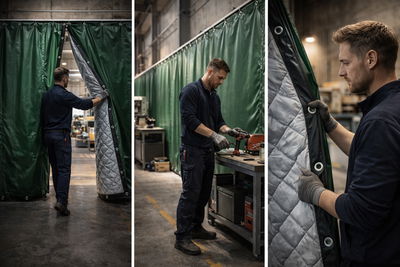 Ljuddämpande bullerskydd - SilentDirect Sound Barrier 2,48m