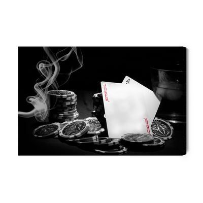 Ljuddämpande tavla - Poker set