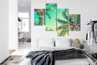 Ljuddämpande tavla - Bottom view of the palm trees