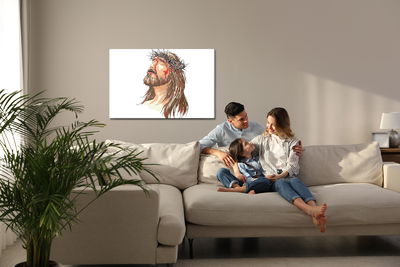 Ljuddämpande tavla - Christ in the crown of thorns