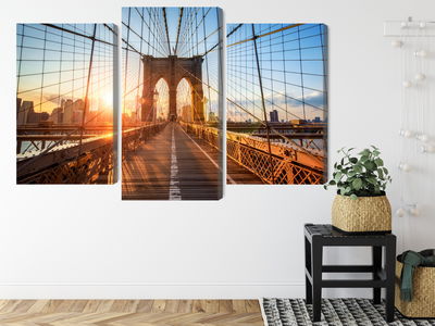 Ljuddämpande tavla - Brooklyn bridge in New York