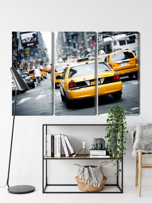 Ljuddämpande tavla - Taxis on the streets of new