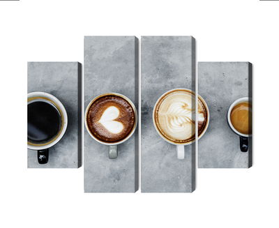 Ljuddämpande tavla - Cups with coffee