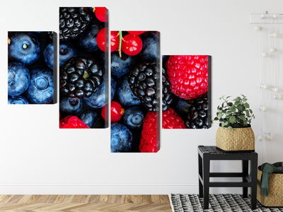 Ljuddämpande tavla - Forest fruits on a macro