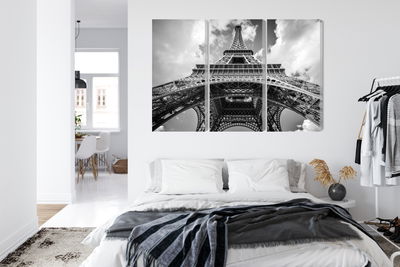 Ljuddämpande tavla - Paris eiffel tower black