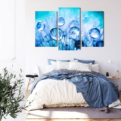 Ljuddämpande tavla - Dew drops on dandelion seeds