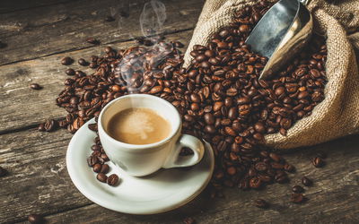 Ljuddämpande tavla - A cup of hot coffee