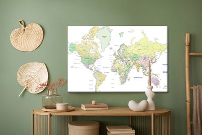 Ljuddämpande tavla - Political world map