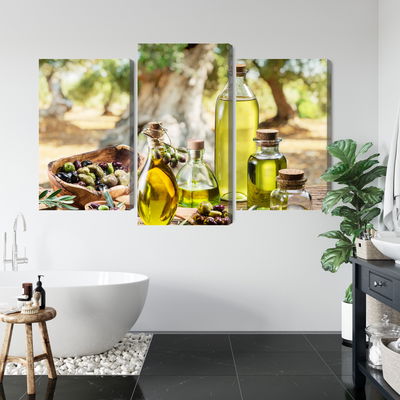 Ljuddämpande tavla - Oil bottles