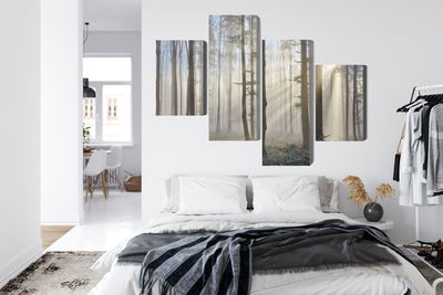 Ljuddämpande tavla - Sunrise in the woods