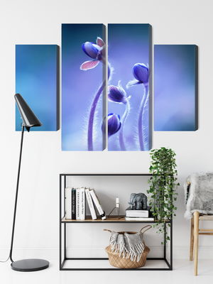 Ljuddämpande tavla - Delicate flowers on a macro