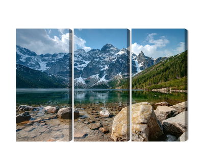 Ljuddämpande tavla - Morskie oko in the tatras 3d