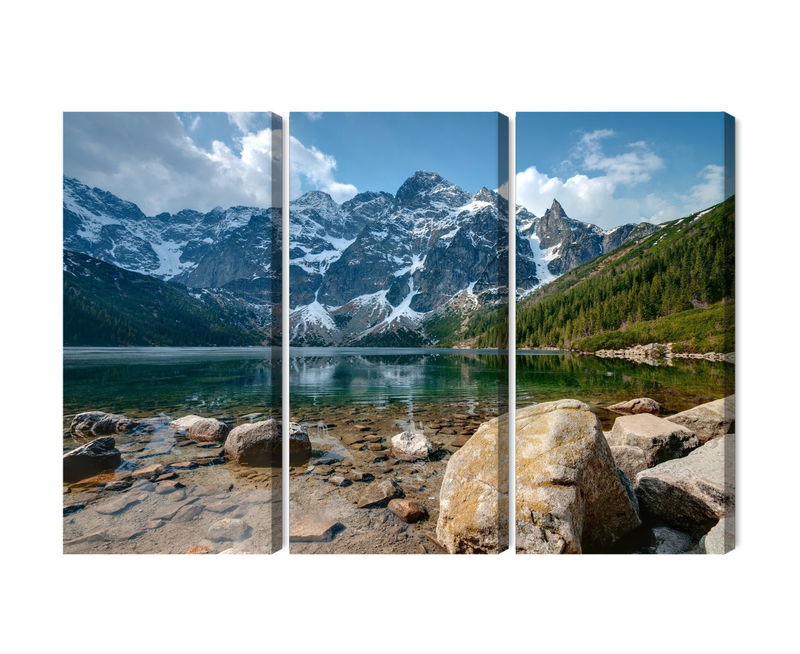 Ljuddämpande tavla - Morskie oko in the tatras 3d