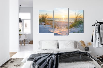 Ljuddämpande tavla - Sunset on the baltic sea 3d