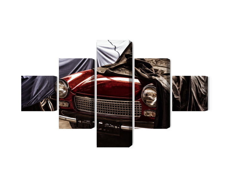 Ljuddämpande tavla - Italian retro car covered