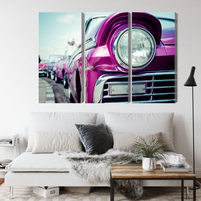 Ljuddämpande tavla - Retro style car headlight