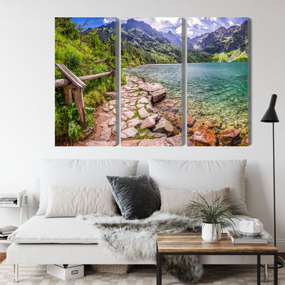 Ljuddämpande tavla - 3d view of the lake