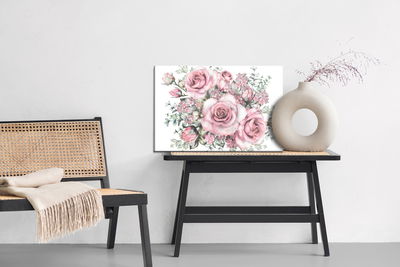 Ljuddämpande tavla - Flowers and rose buds