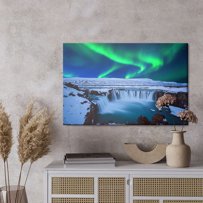 Ljuddämpande tavla - Northern lights above