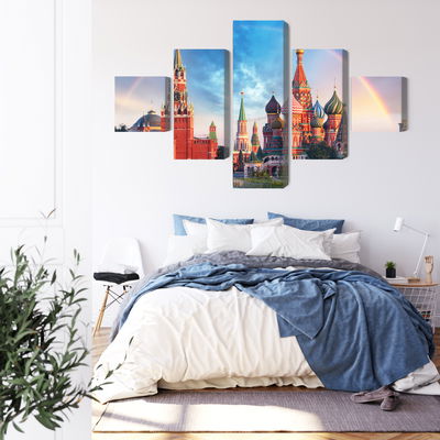 Ljuddämpande tavla - Panorama of the red square