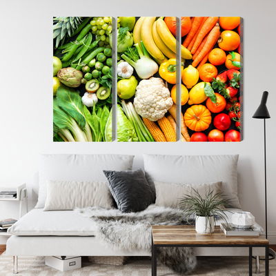 Ljuddämpande tavla - Fruits and vegetables