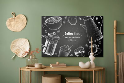 Ljuddämpande tavla - Coffee pots