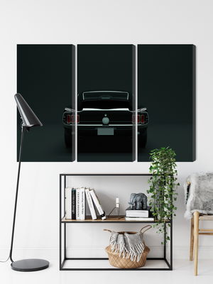 Ljuddämpande tavla - Vintage black muscle car