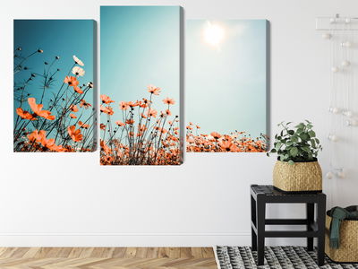 Ljuddämpande tavla - Field flowers in the sun