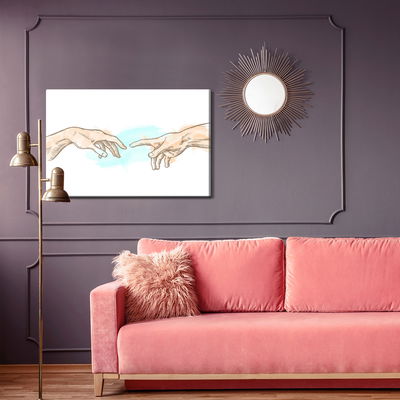 Ljuddämpande tavla - The creation of adam