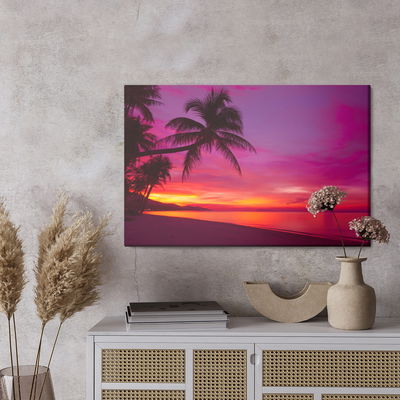 Ljuddämpande tavla - Sea at sunset