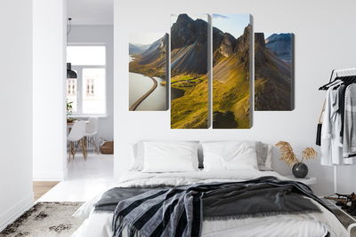 Ljuddämpande tavla - 3d aerial view of icelandic