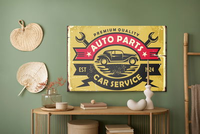 Ljuddämpande tavla - Vintage car service