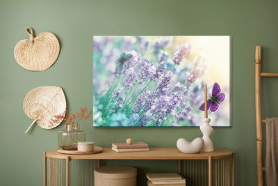 Ljuddämpande tavla - Lavender and butterflies