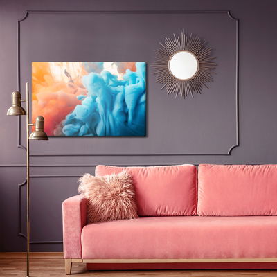 Ljuddämpande tavla - Abstraction with color paint